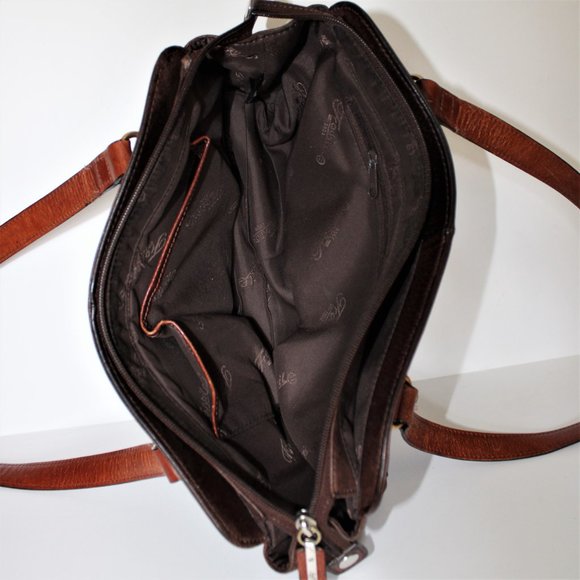 Fossil Vintage Brown Leather Shoulder Bag - Picture 9 of 9